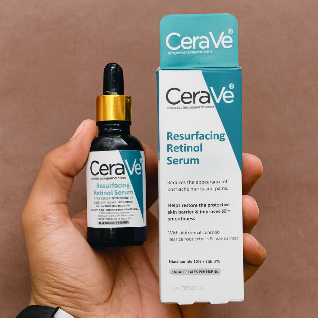 Cerave Resurfacing Retinol Serum 30ml – Gentle Face Serum For Smoother Skin Texture, Reduces Post Acne Marks, And Restores Healthy Radiant Complexion